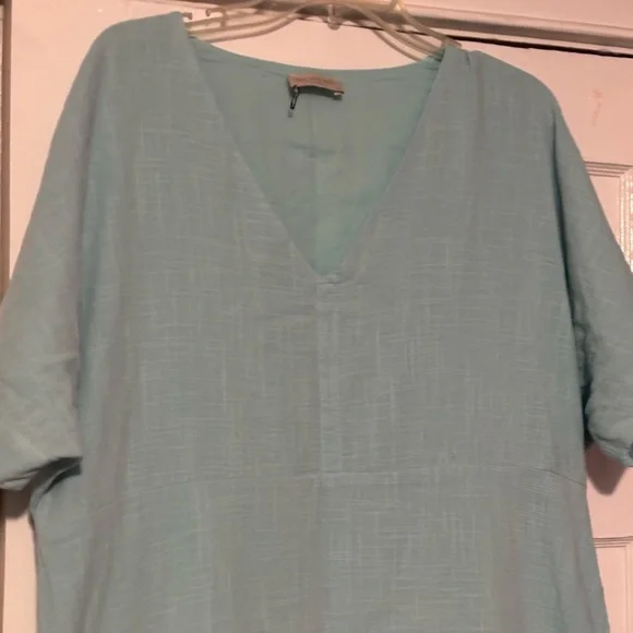 Nomad Soft Blue V-Neck Top - Picture 4 of 11